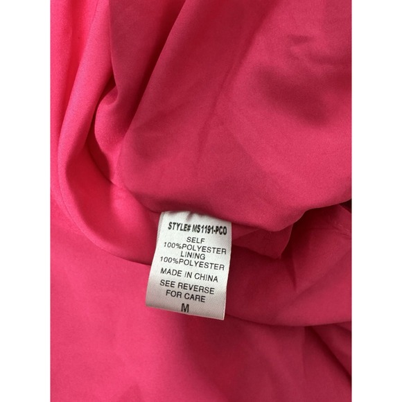 Meet me in Santorini Rosebud Babydoll Mini Dress Ruffle Cap Sleeve Tie Back Sz M - Picture 10 of 12